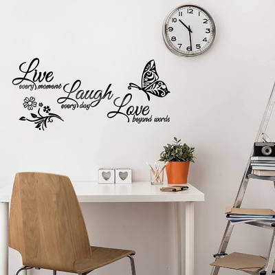 Inspirational Live Every Mom Words Acrylic-Stickers van de Spiegelmuur voor Lach Elke Dag
