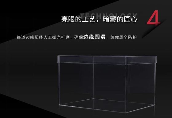 Embleem van Shoeboxes van de containeropslag het Duidelijke Acryl Stapelbare Duurzame Aangepaste