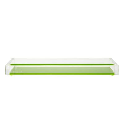 Dienblad van palissaden het Groene Acryltray display plastic desk organizer