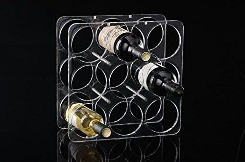 Acryl de Flessenrek van het plexiglasperspex, de Plastic Houder van de Wijnfles voor Koelkast