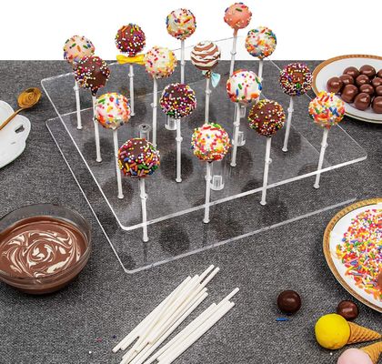 Het duidelijke Acryl Decoratieve Suikergoed van de Verjaardagenhalloween van de Lollytribune